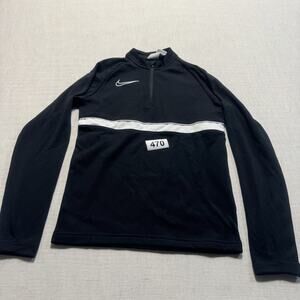 Nike Dri-Fit Academy Youth Drill Jacket Unisex Sz S Black Brand New